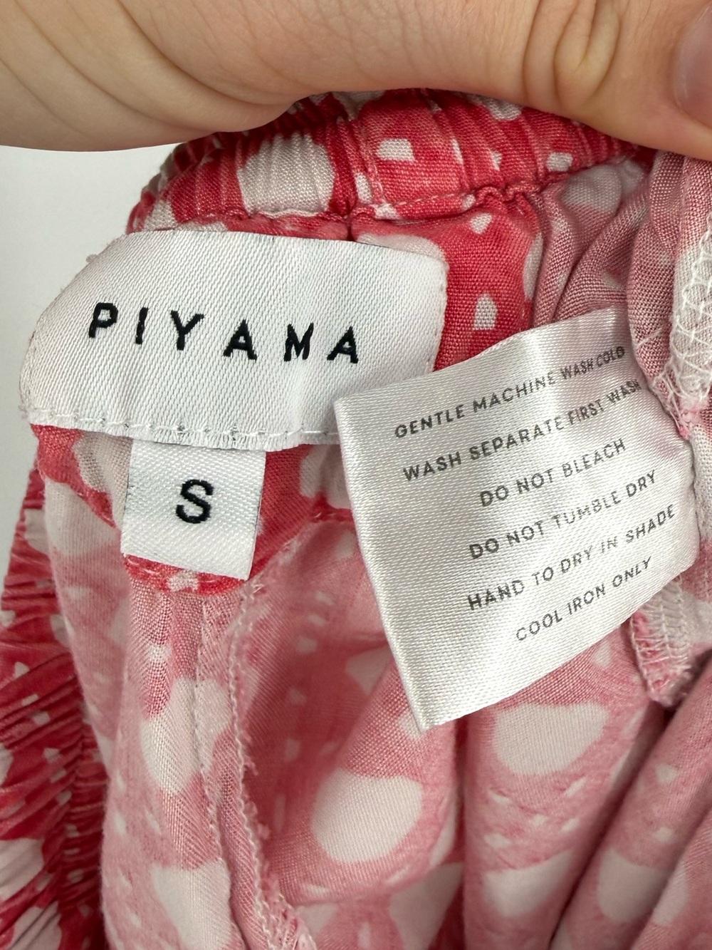 Piyama Marlon Sleep Pants Rattan Print | Raspberry Pink | Small - Picture 7 of 8